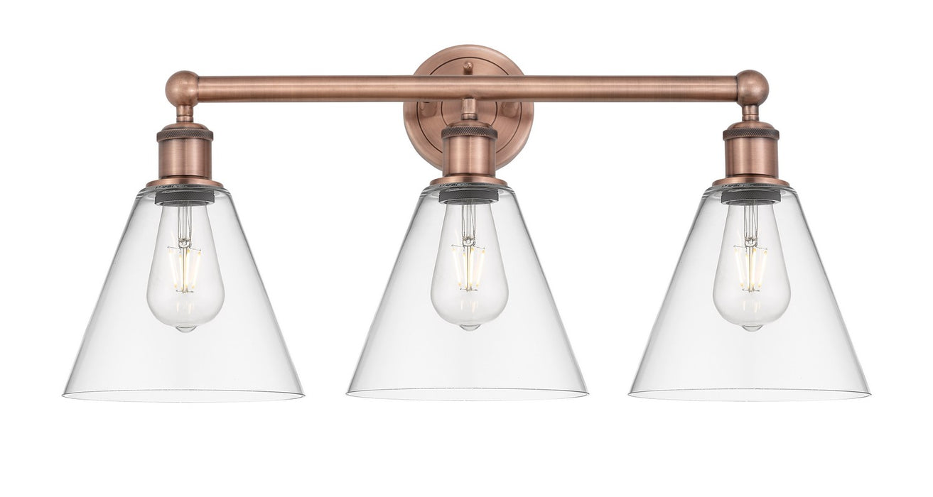 Innovations 616-3W-AC-GBC-82 Three Light Bath Vanity, Antique Copper
