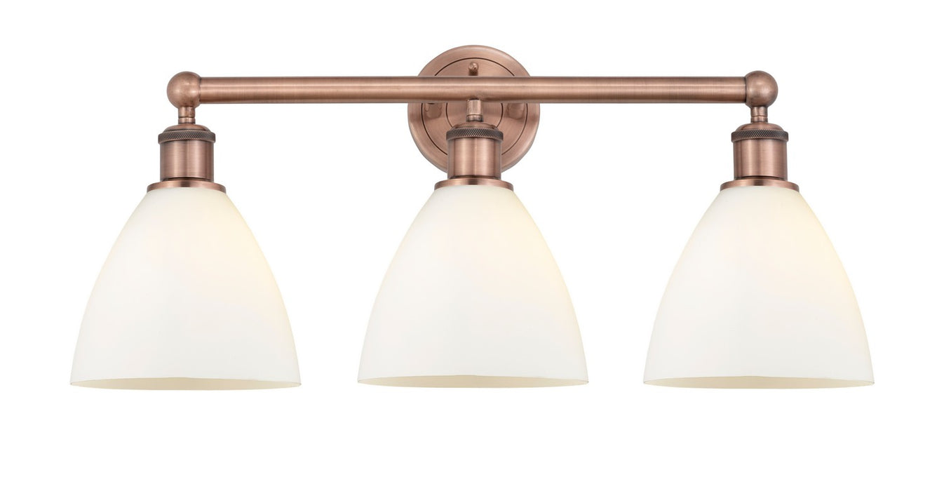 Innovations 616-3W-AC-GBD-751 Three Light Bath Vanity, Antique Copper