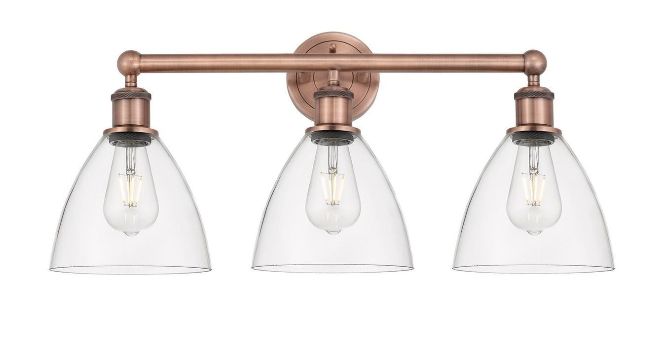 Innovations 616-3W-AC-GBD-752 Three Light Bath Vanity, Antique Copper
