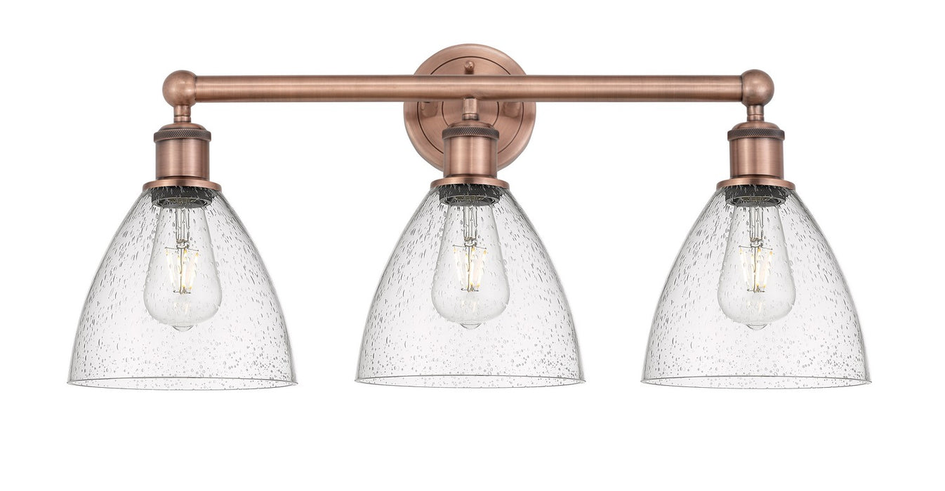 Innovations 616-3W-AC-GBD-754 Three Light Bath Vanity, Antique Copper