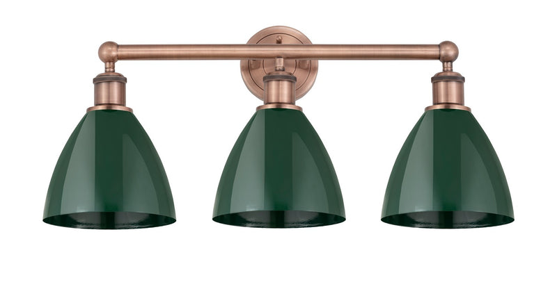 Innovations 616-3W-AC-MBD-75-GR Three Light Bath Vanity, Antique Copper