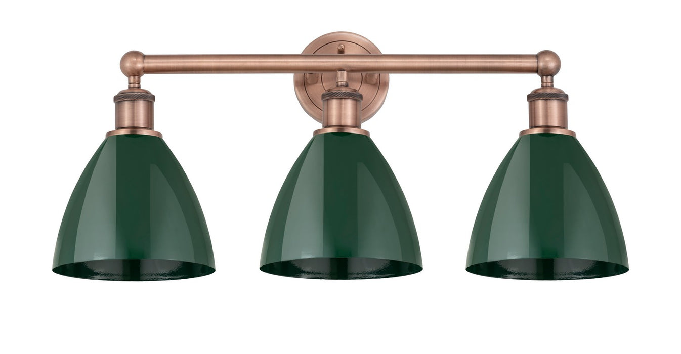 Innovations 616-3W-AC-MBD-75-GR Three Light Bath Vanity, Antique Copper