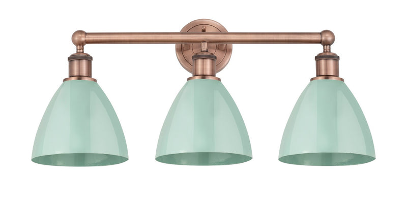 Innovations 616-3W-AC-MBD-75-SF Three Light Bath Vanity, Antique Copper