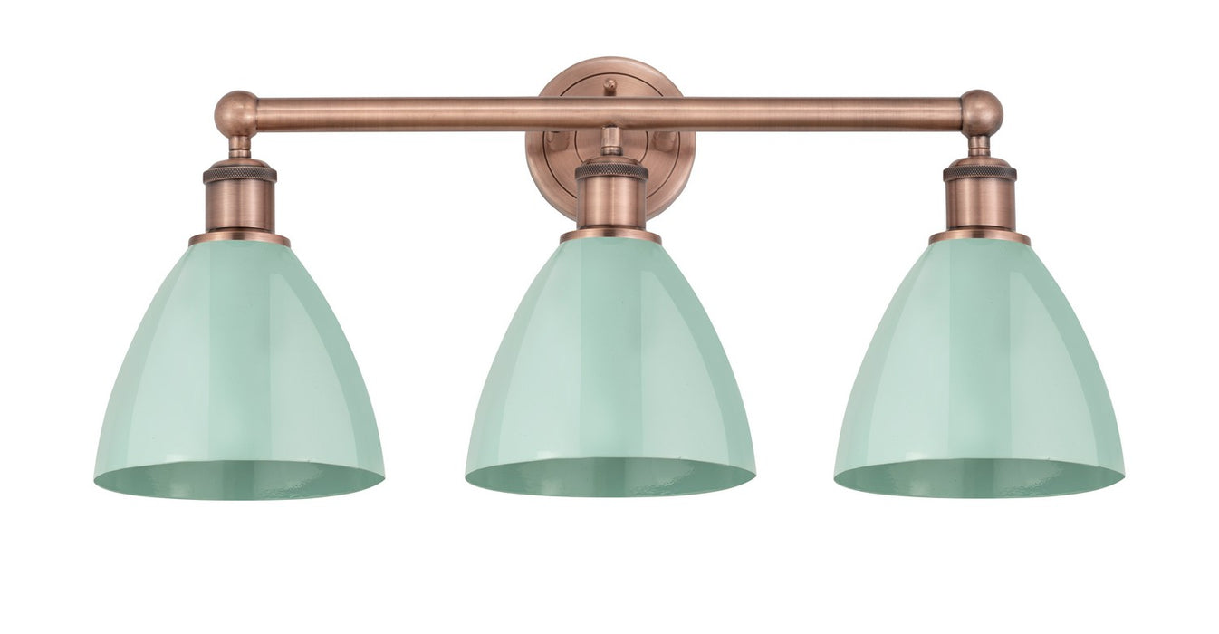 Innovations 616-3W-AC-MBD-75-SF Three Light Bath Vanity, Antique Copper