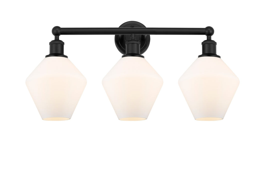 Innovations 616-3W-BK-G651-8 Three Light Bath Vanity, Matte Black