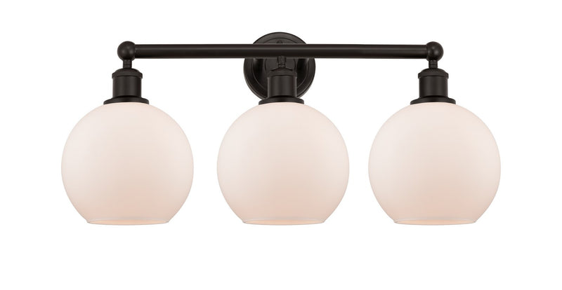 Innovations 616-3W-OB-G121-8 Three Light Bath Vanity, Oil Rubbed Bronze