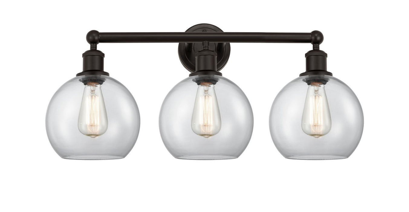 Innovations 616-3W-OB-G122-8 Three Light Bath Vanity, Oil Rubbed Bronze