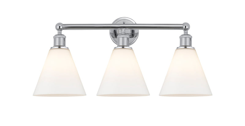 Innovations 616-3W-PC-GBC-81 Three Light Bath Vanity, Polished Chrome
