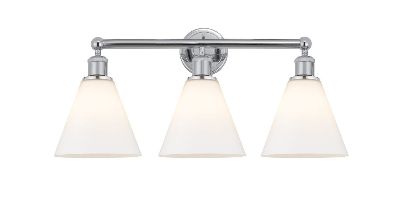Innovations 616-3W-PC-GBC-81 Three Light Bath Vanity, Polished Chrome
