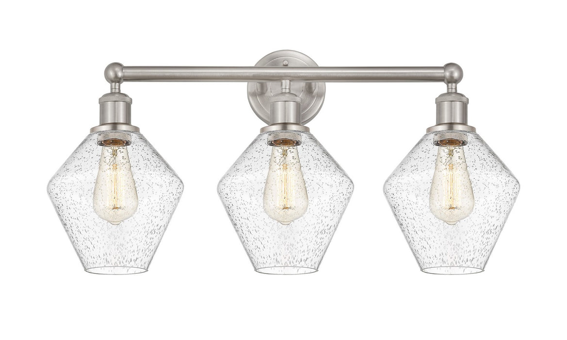 Innovations 616-3W-SN-G654-8 Three Light Bath Vanity, Satin Nickel