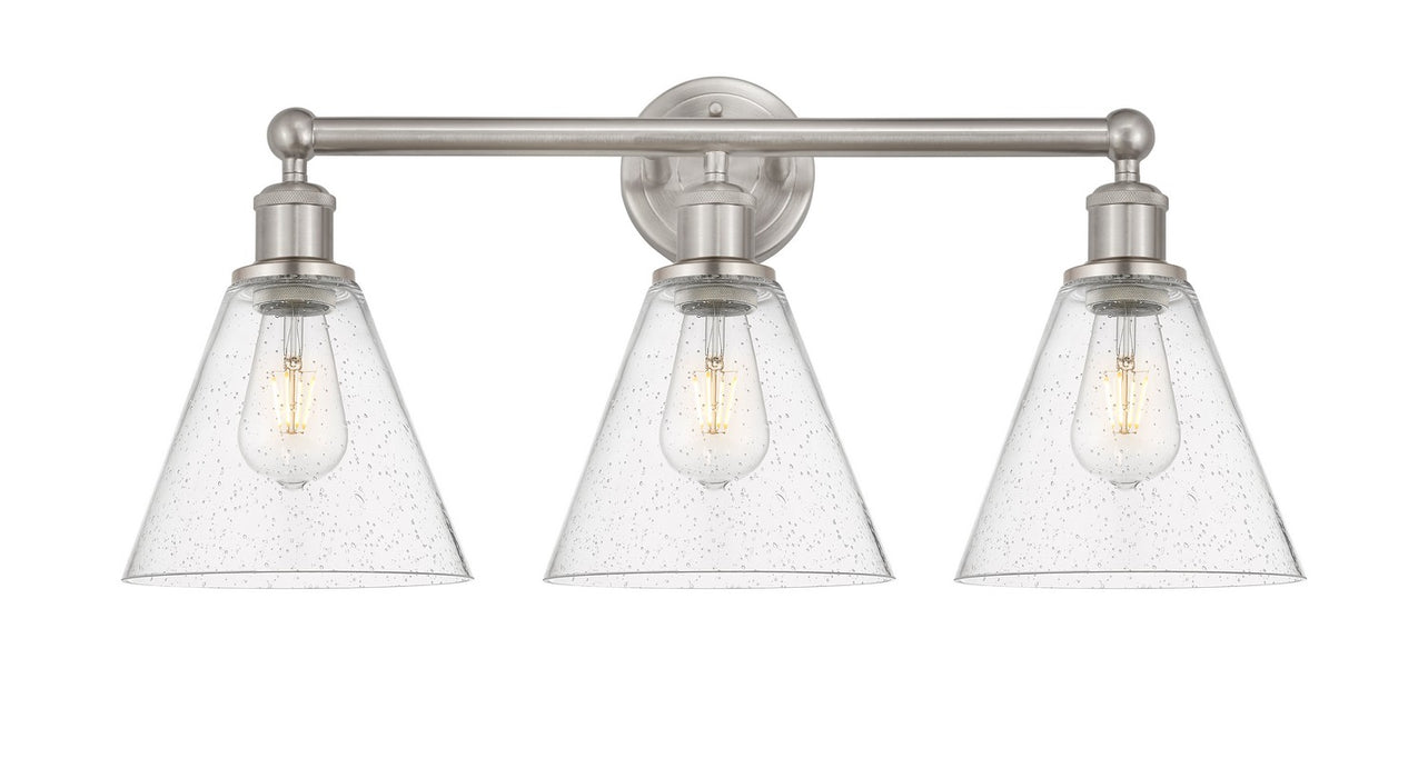 Innovations 616-3W-SN-GBC-84 Three Light Bath Vanity, Satin Nickel