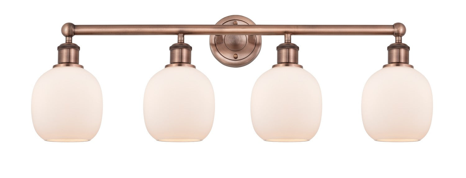 Innovations 616-4W-AC-G101 Four Light Bath Vanity, Antique Copper