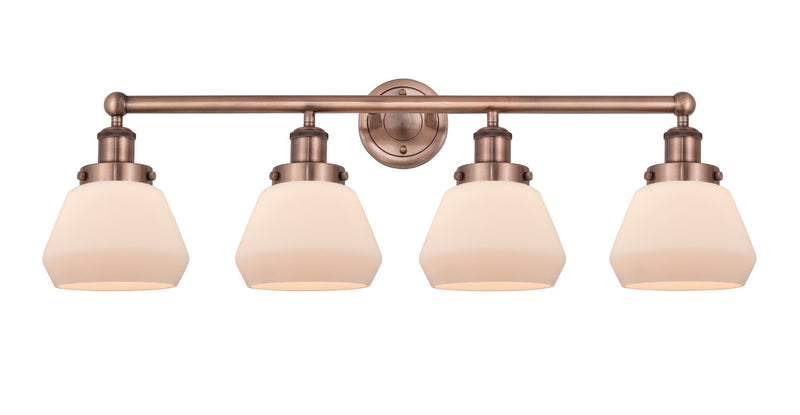 Innovations 616-4W-AC-G171 Four Light Bath Vanity, Antique Copper