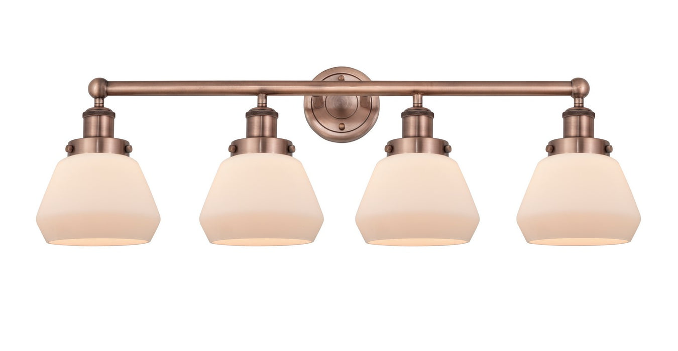 Innovations 616-4W-AC-G171 Four Light Bath Vanity, Antique Copper