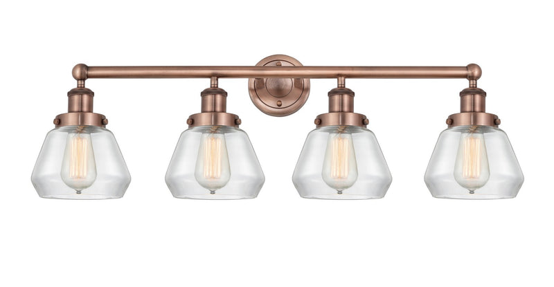 Innovations 616-4W-AC-G172 Four Light Bath Vanity, Antique Copper