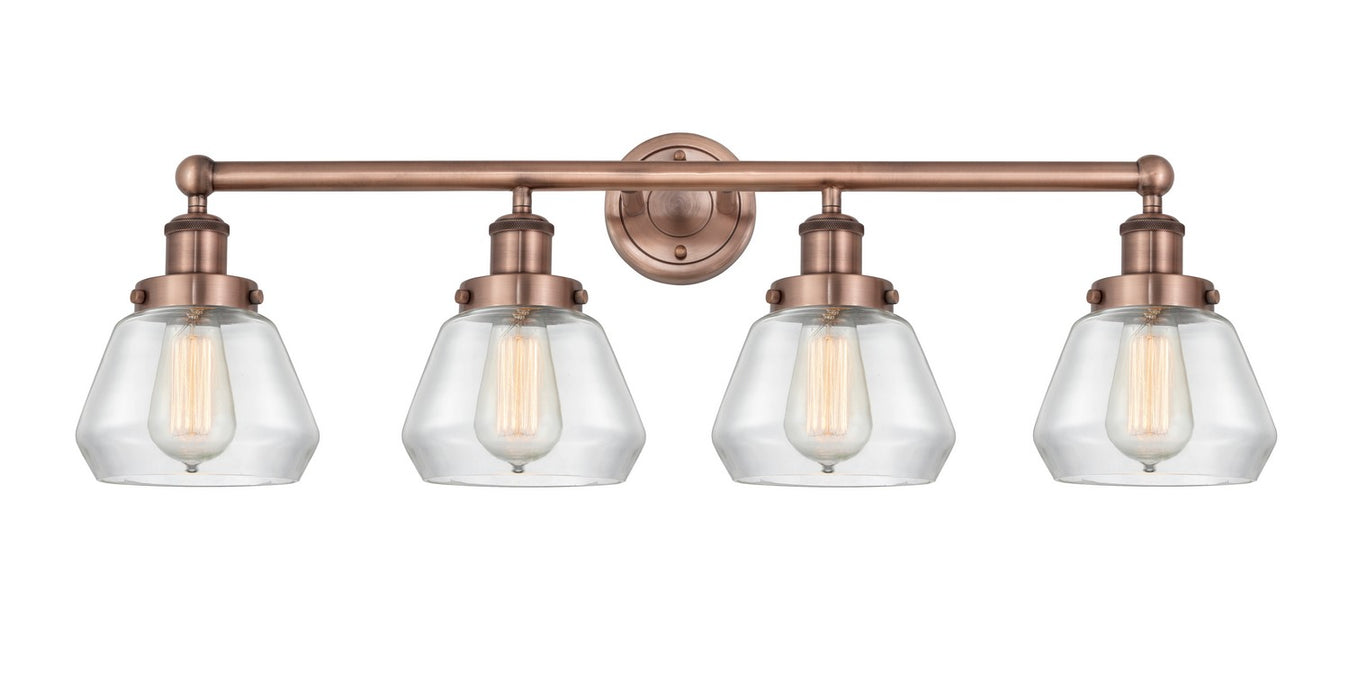 Innovations 616-4W-AC-G172 Four Light Bath Vanity, Antique Copper