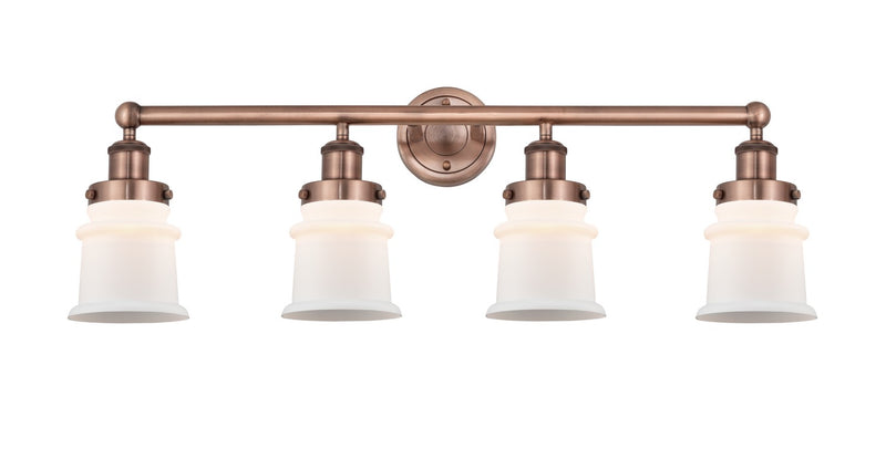 Innovations 616-4W-AC-G181S Four Light Bath Vanity, Antique Copper