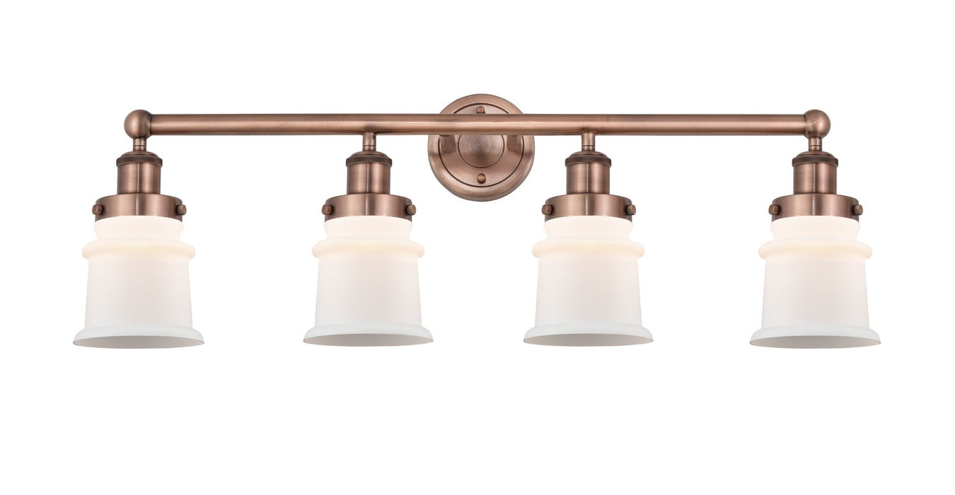 Innovations 616-4W-AC-G181S Four Light Bath Vanity, Antique Copper