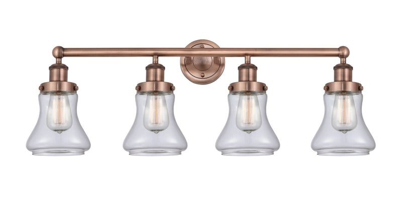 Innovations 616-4W-AC-G192 Four Light Bath Vanity, Antique Copper
