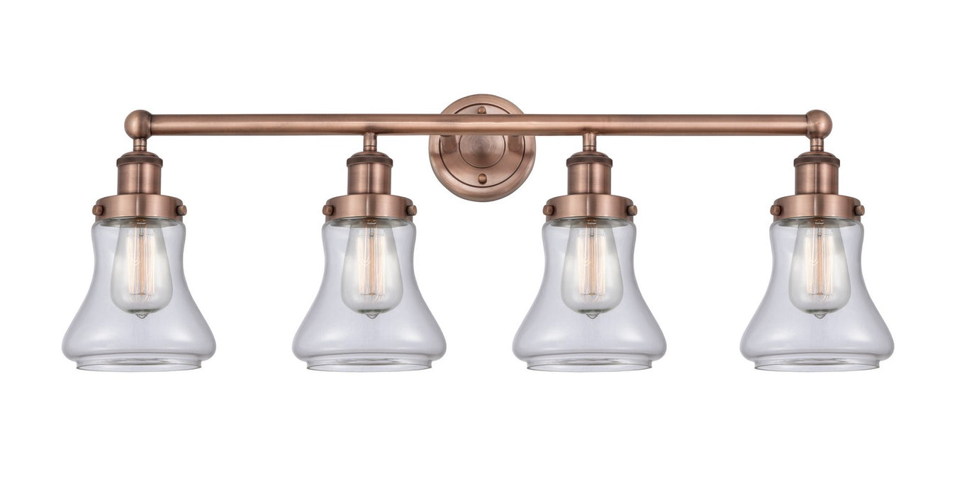 Innovations 616-4W-AC-G192 Four Light Bath Vanity, Antique Copper