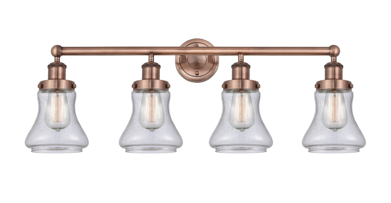 Innovations 616-4W-AC-G194 Four Light Bath Vanity, Antique Copper