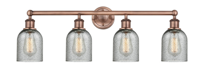 Innovations 616-4W-AC-G257 Four Light Bath Vanity, Antique Copper