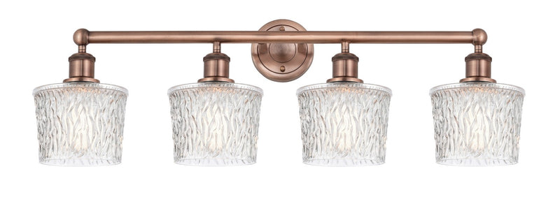 Innovations 616-4W-AC-G402 Four Light Bath Vanity, Antique Copper