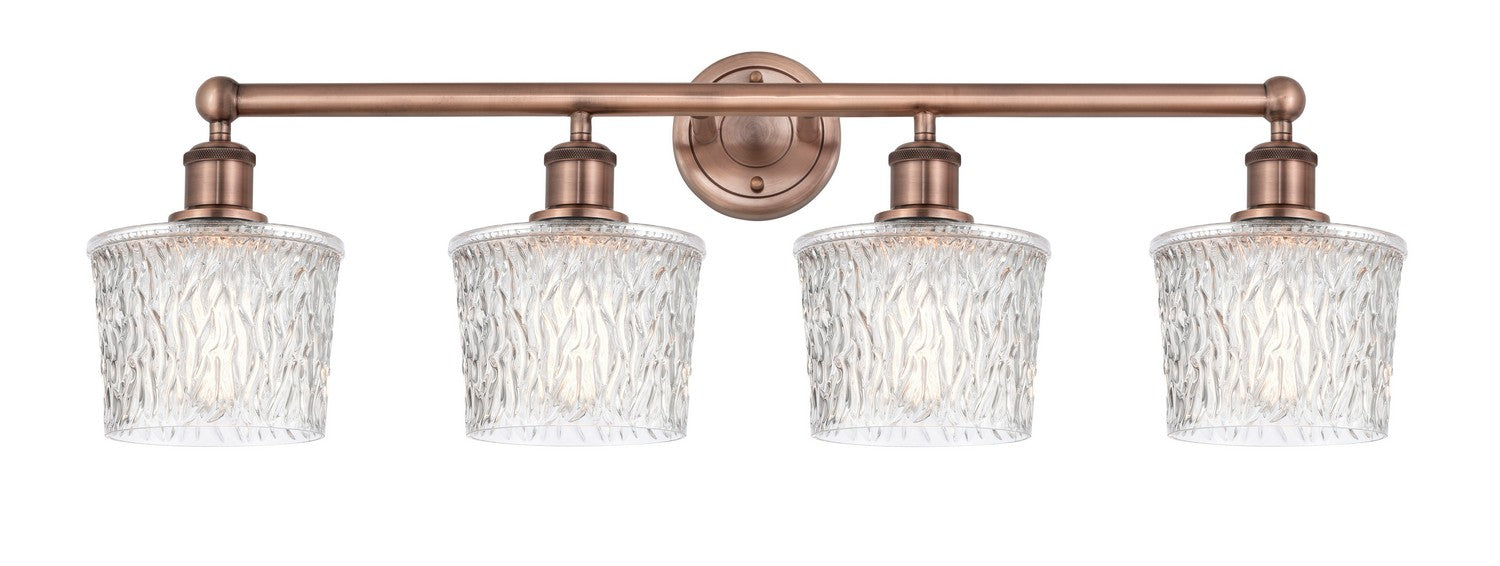Innovations 616-4W-AC-G402 Four Light Bath Vanity, Antique Copper