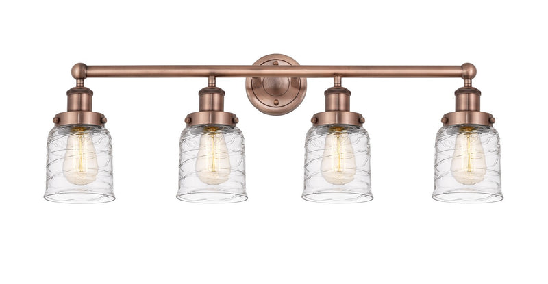 Innovations 616-4W-AC-G513 Four Light Bath Vanity, Antique Copper