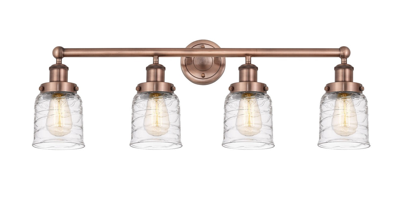 Innovations 616-4W-AC-G513 Four Light Bath Vanity, Antique Copper