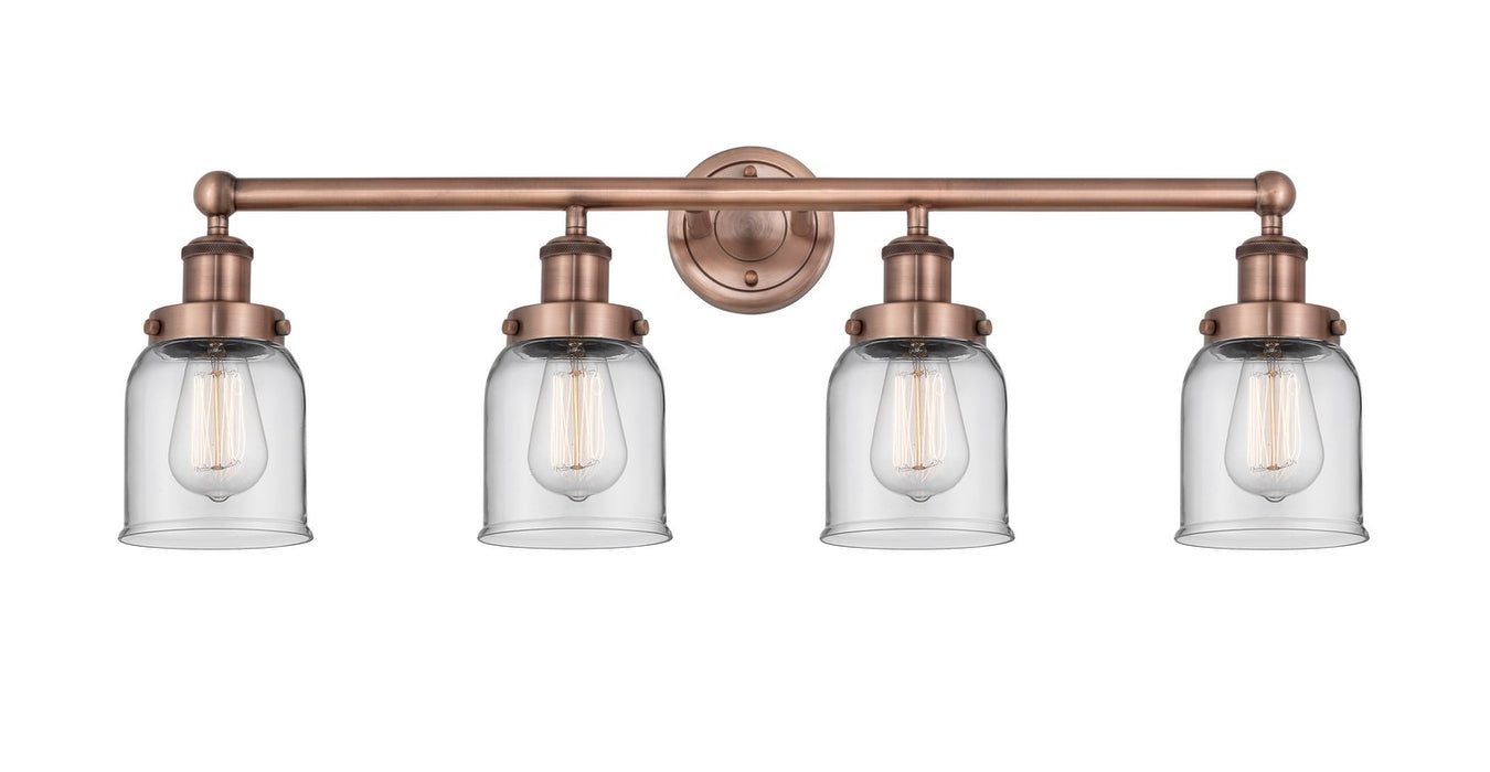 Innovations 616-4W-AC-G52 Four Light Bath Vanity, Antique Copper