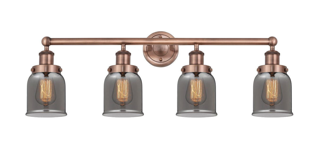 Innovations 616-4W-AC-G53 Four Light Bath Vanity, Antique Copper