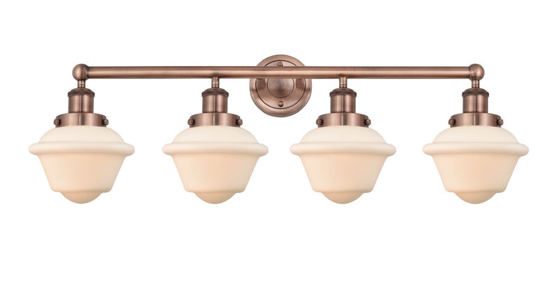 Innovations 616-4W-AC-G531 Four Light Bath Vanity, Antique Copper