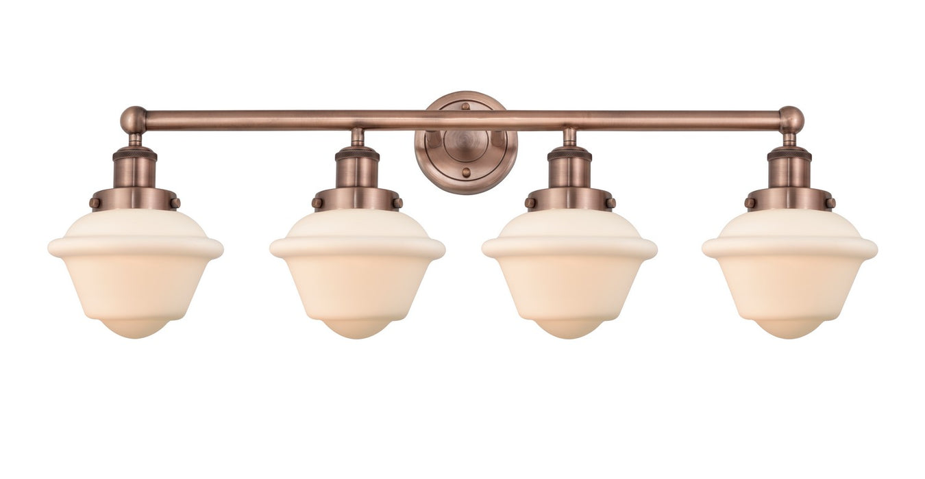 Innovations 616-4W-AC-G531 Four Light Bath Vanity, Antique Copper