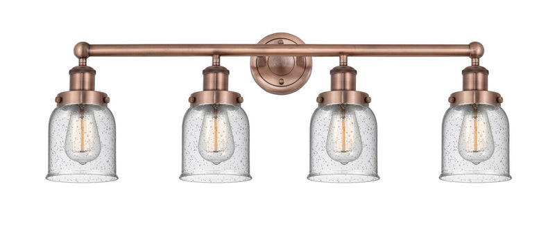 Innovations 616-4W-AC-G54 Four Light Bath Vanity, Antique Copper