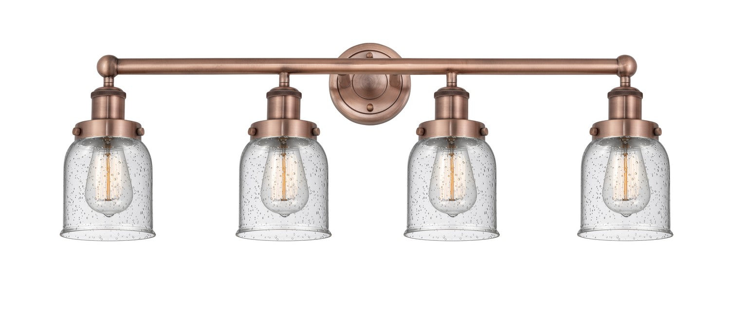Innovations 616-4W-AC-G54 Four Light Bath Vanity, Antique Copper