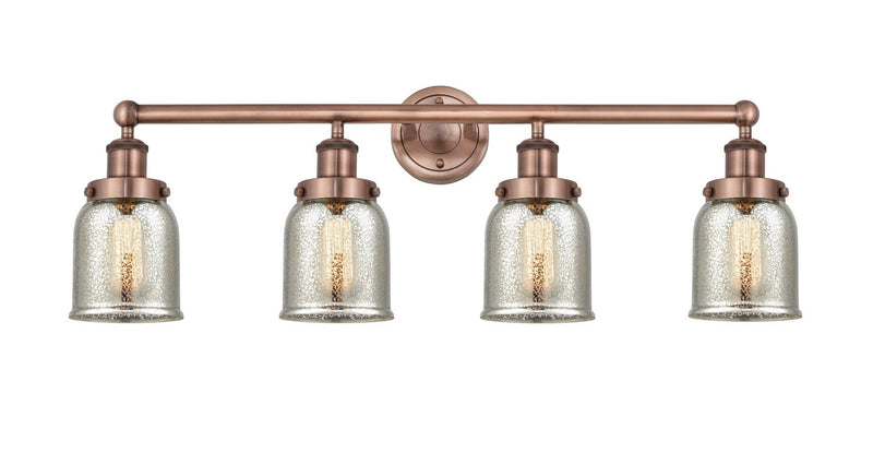 Innovations 616-4W-AC-G58 Four Light Bath Vanity, Antique Copper