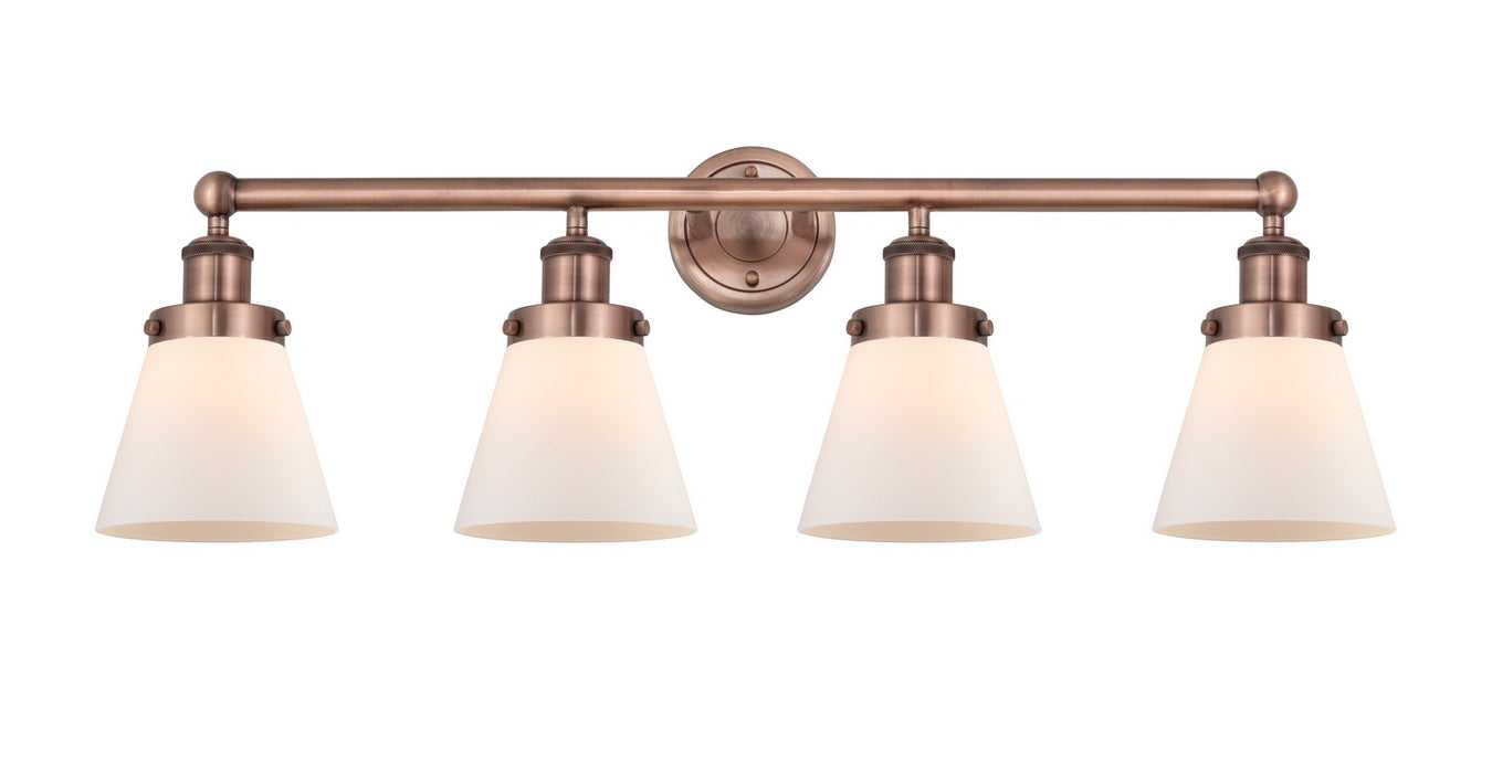 Innovations 616-4W-AC-G61 Four Light Bath Vanity, Antique Copper