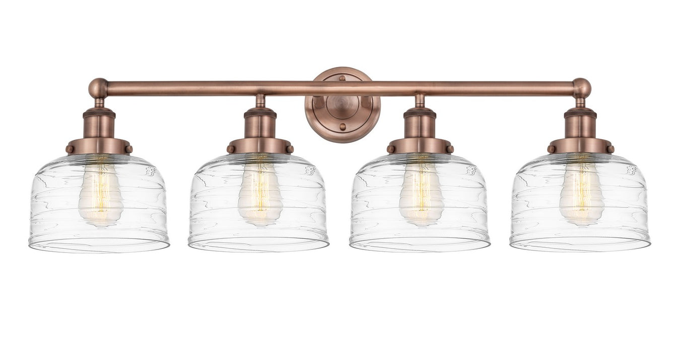 Innovations 616-4W-AC-G713 Four Light Bath Vanity, Antique Copper