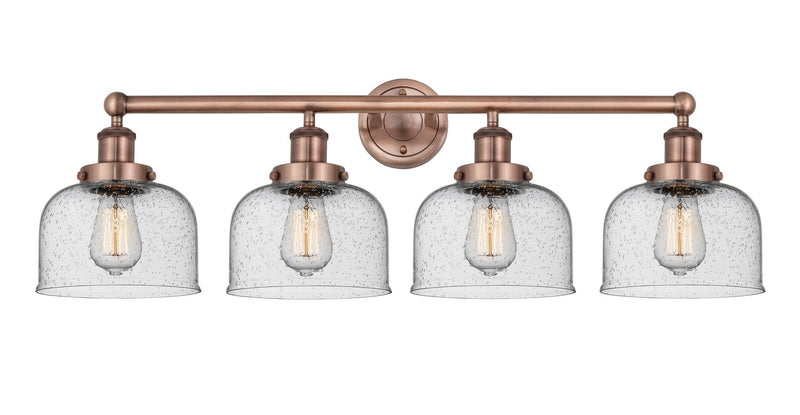 Innovations 616-4W-AC-G74 Four Light Bath Vanity, Antique Copper