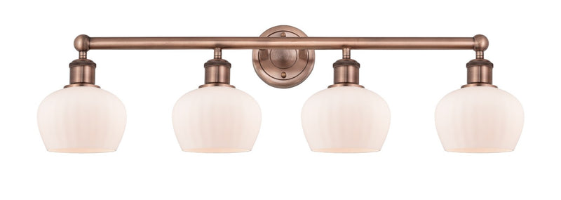 Innovations 616-4W-AC-G91 Four Light Bath Vanity, Antique Copper