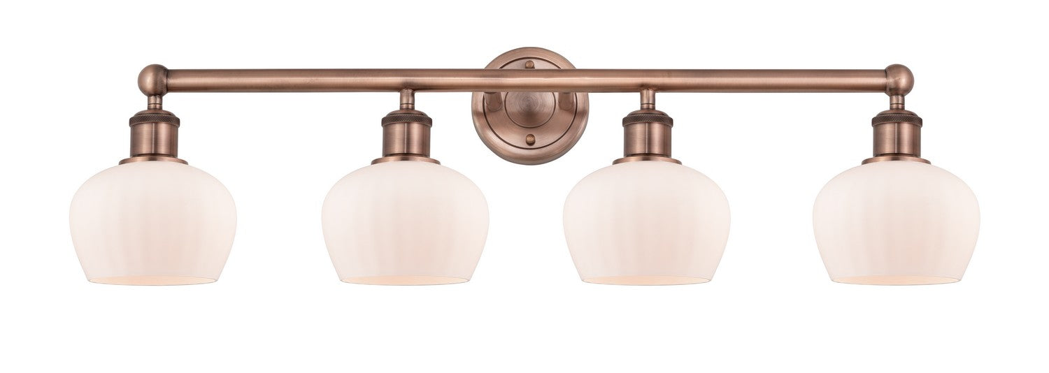 Innovations 616-4W-AC-G91 Four Light Bath Vanity, Antique Copper