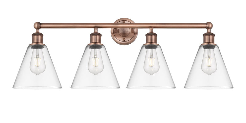 Innovations 616-4W-AC-GBC-82 Four Light Bath Vanity, Antique Copper