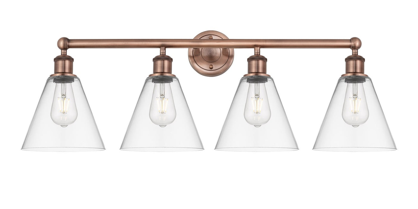 Innovations 616-4W-AC-GBC-82 Four Light Bath Vanity, Antique Copper