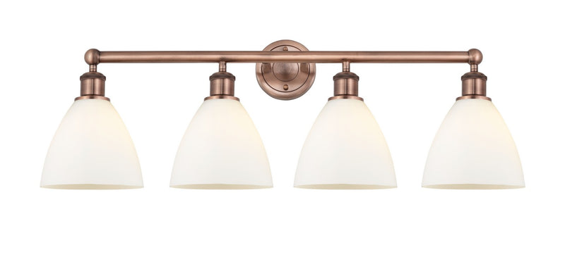 Innovations 616-4W-AC-GBD-751 Four Light Bath Vanity, Antique Copper