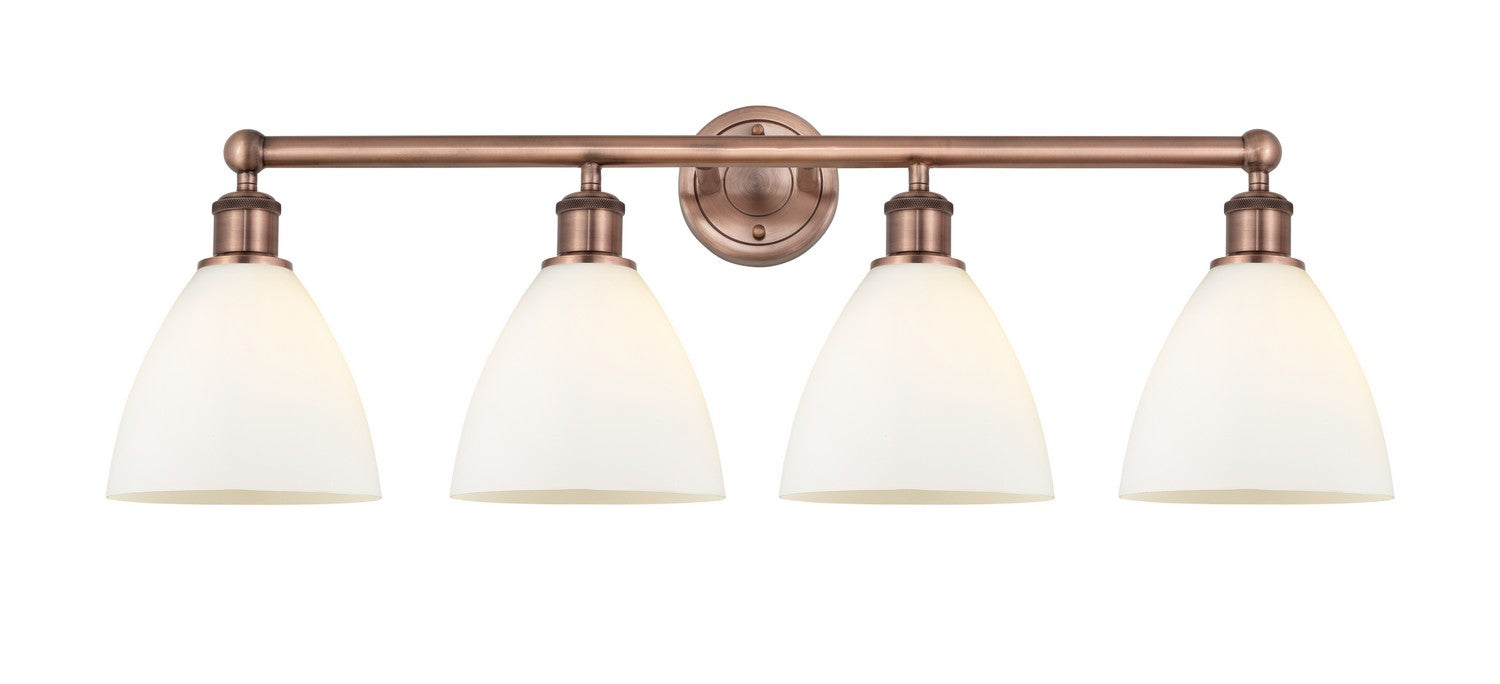 Innovations 616-4W-AC-GBD-751 Four Light Bath Vanity, Antique Copper