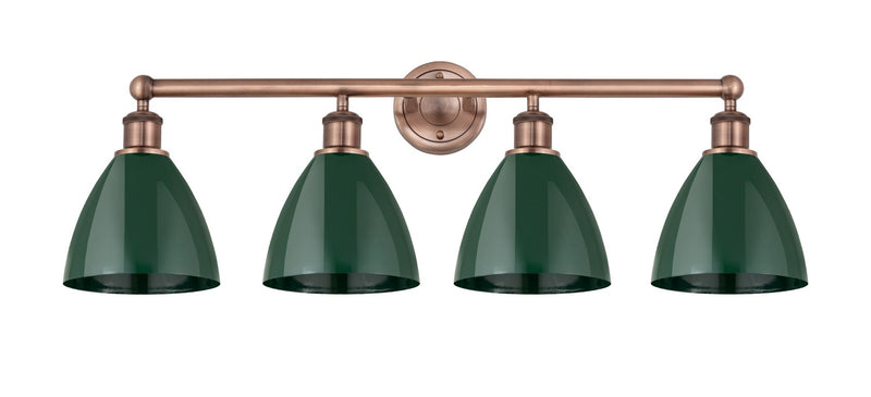 Innovations 616-4W-AC-MBD-75-GR Four Light Bath Vanity, Antique Copper