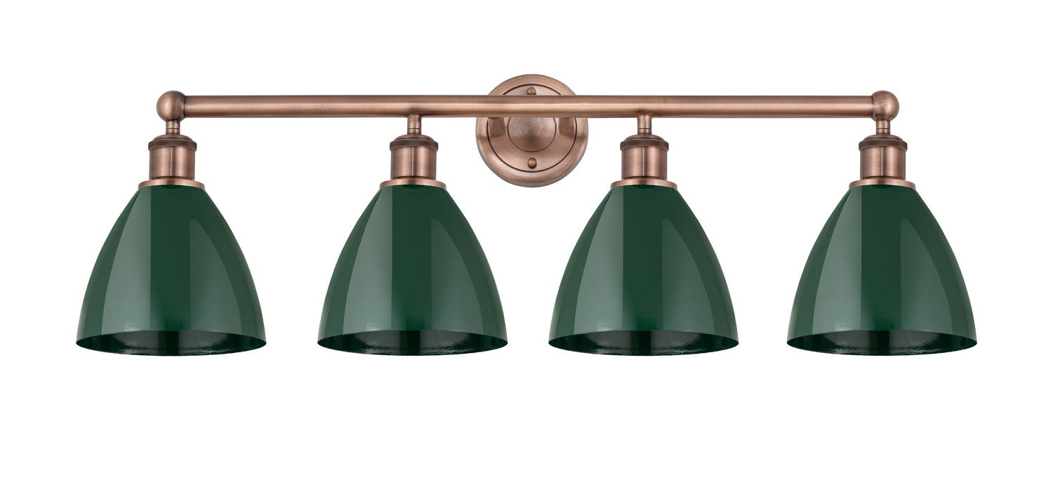 Innovations 616-4W-AC-MBD-75-GR Four Light Bath Vanity, Antique Copper