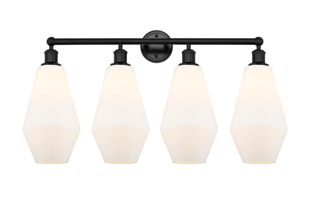 Innovations 616-4W-BK-G651-7 Four Light Bath Vanity, Matte Black