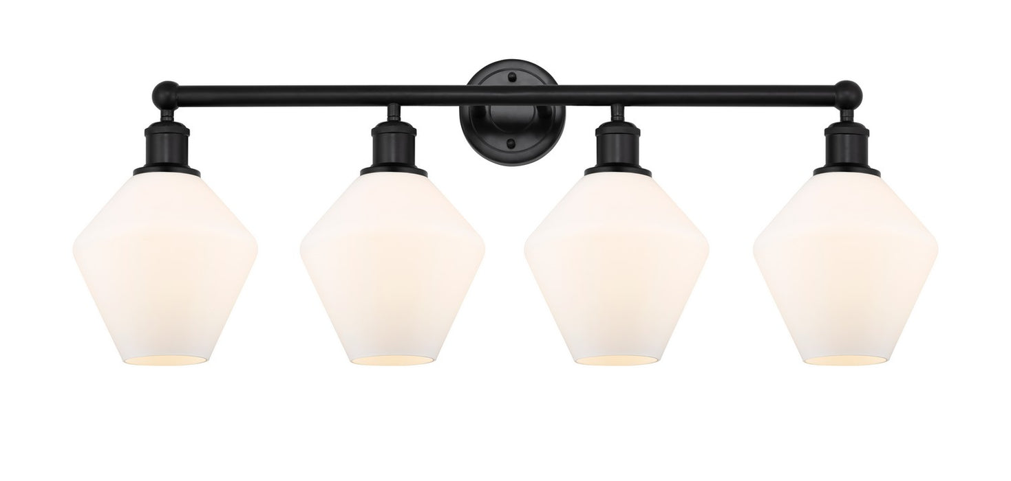 Innovations 616-4W-BK-G651-8 Four Light Bath Vanity, Matte Black